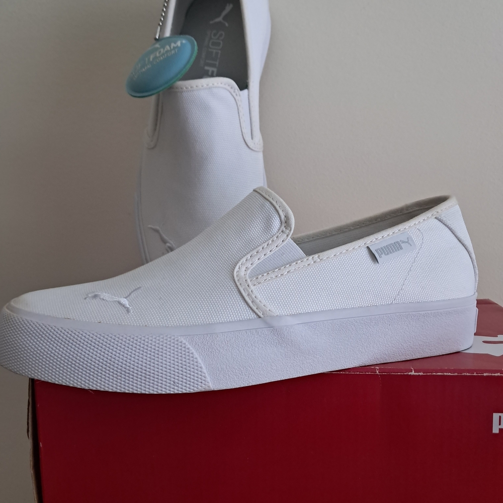 Puma Women's White Slip-On Shoes